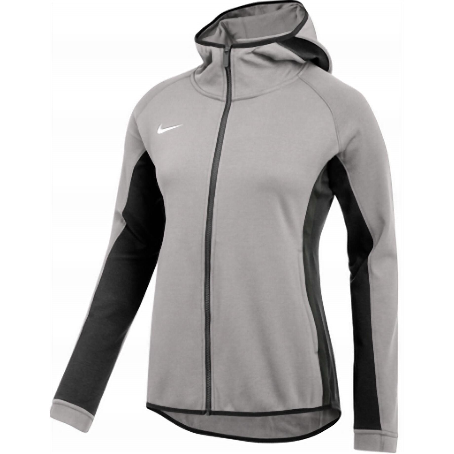 New Nike Women's Showtime Full Zip Hoodie In Grey/Black